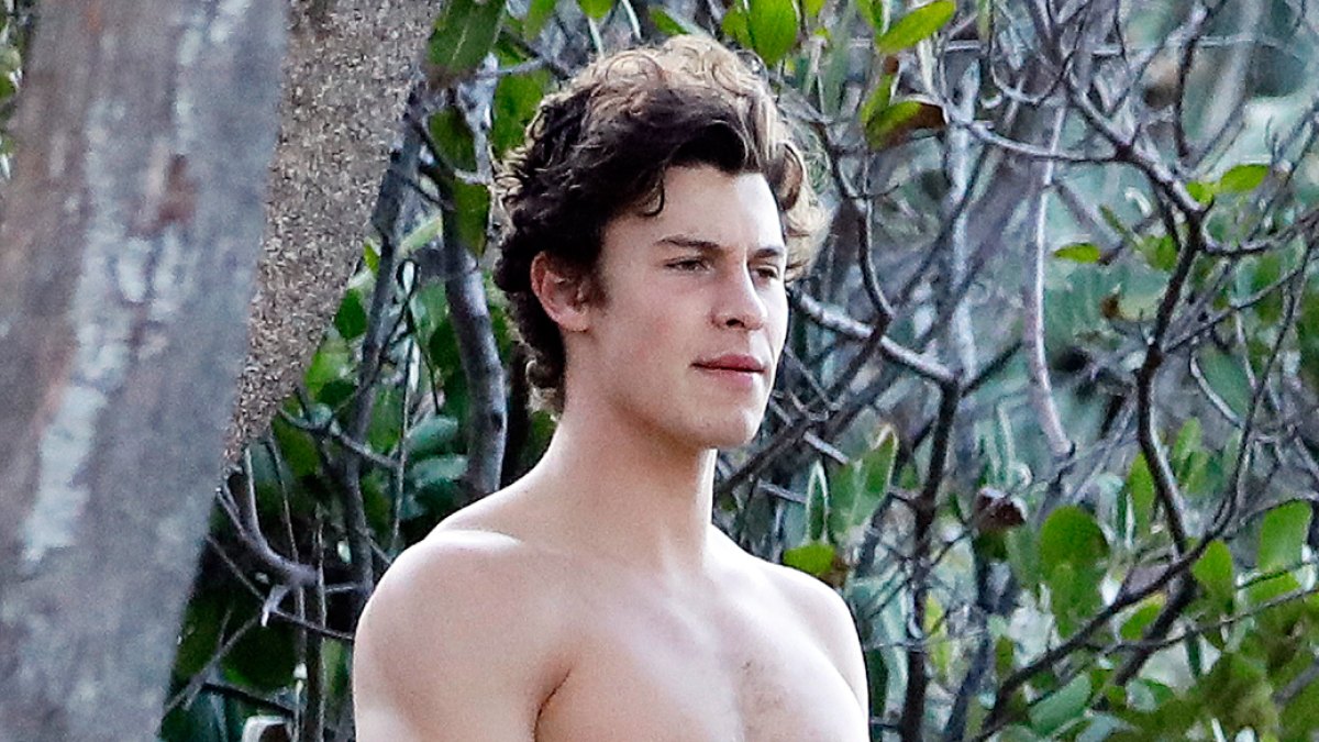 Shawn Mendes Walking Shirtless Australia