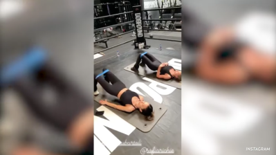 Sofia Richie's Workout Routine Video Screengrab