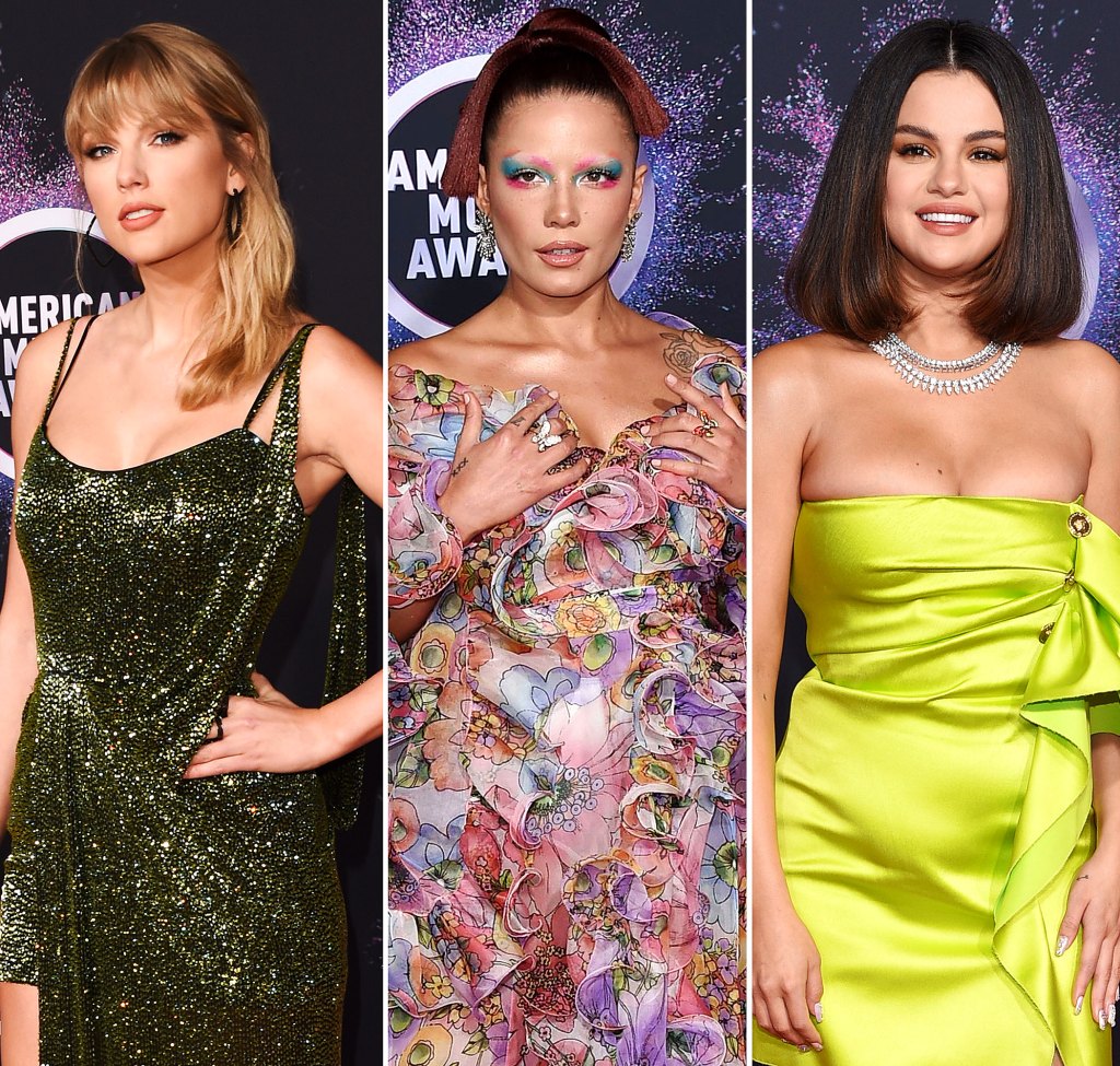 Taylor Swift And Halsey Support Selena Gomezs 2019 Amas