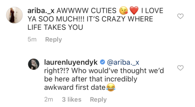 Lauren Luyendyk Instagram Comment