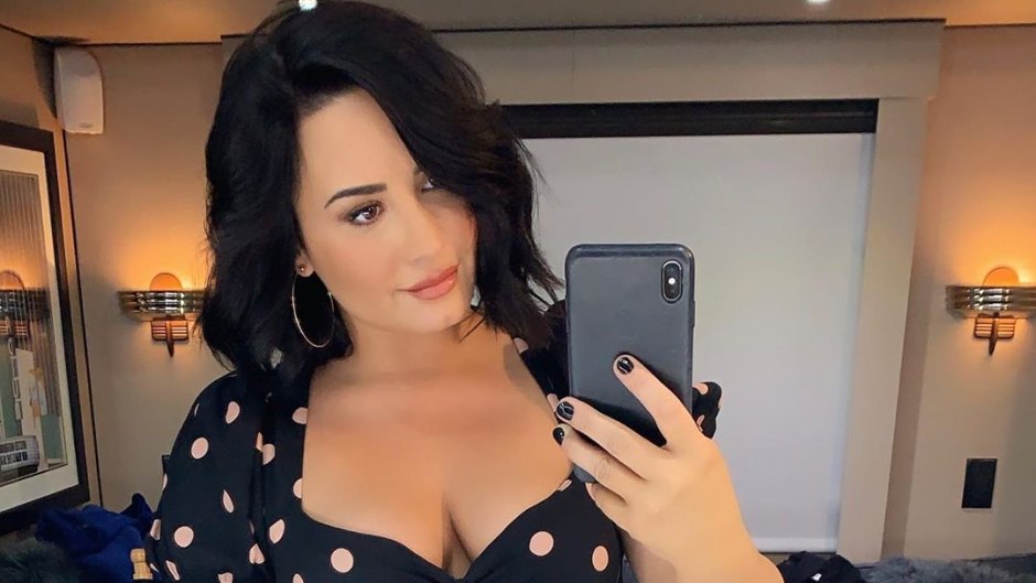 Demi Lovato Shares Fake Baby Bump Photo While on 'Will and Grace' Set