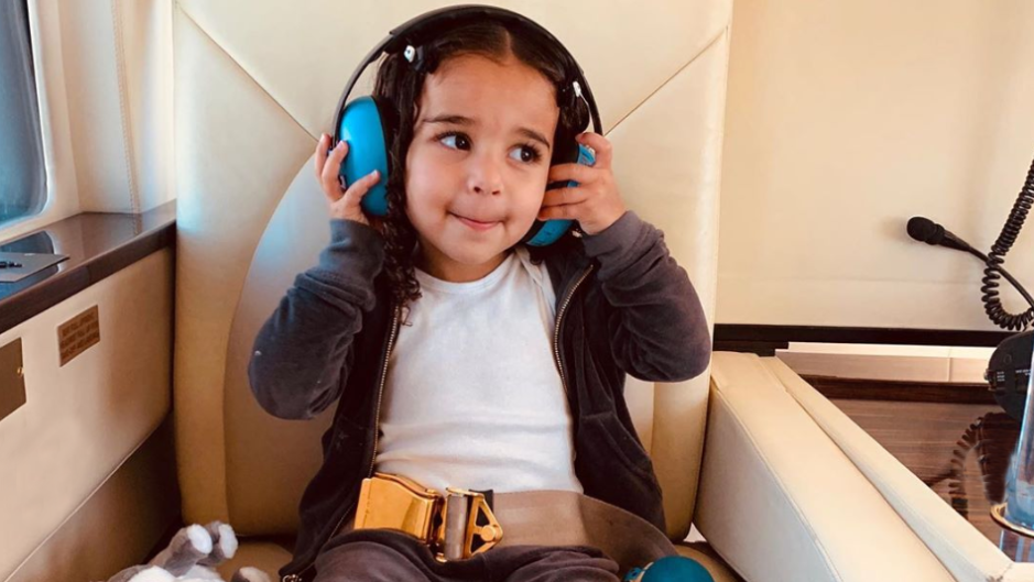 Dream Kardashian on a Helicopter