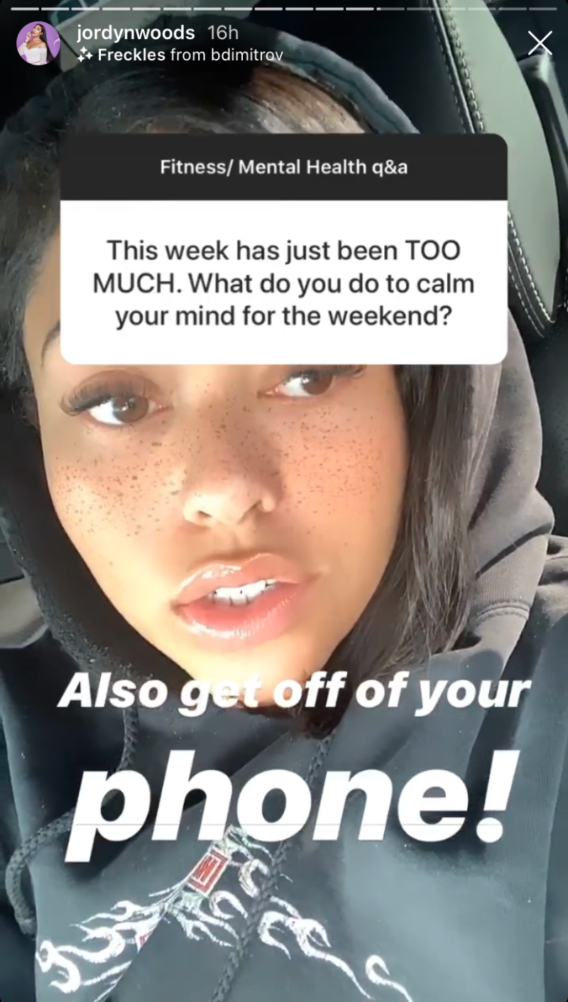 Jordyn Woods Frstplace Q&A on Instagram