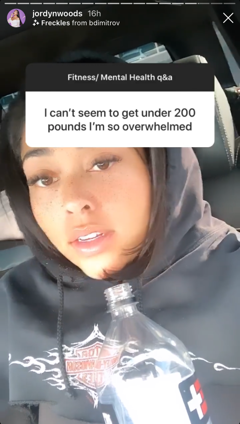 Jordyn Woods Frstplace Q&A on Instagram