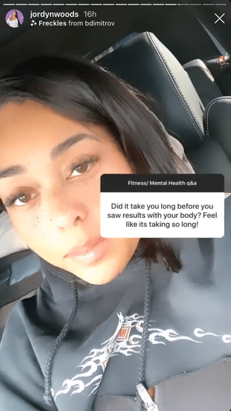 Jordyn Woods Frstplace Q&A on Instagram