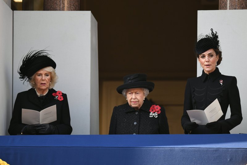 Kate Middleton, Queen Elizabeth II Remembrance Sunday Service