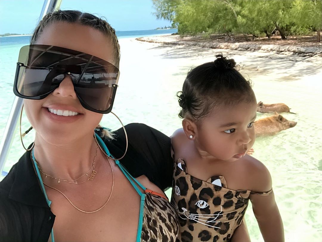Khloe Kardashian and True Thompson Beach Pic New Spinoff Web Show