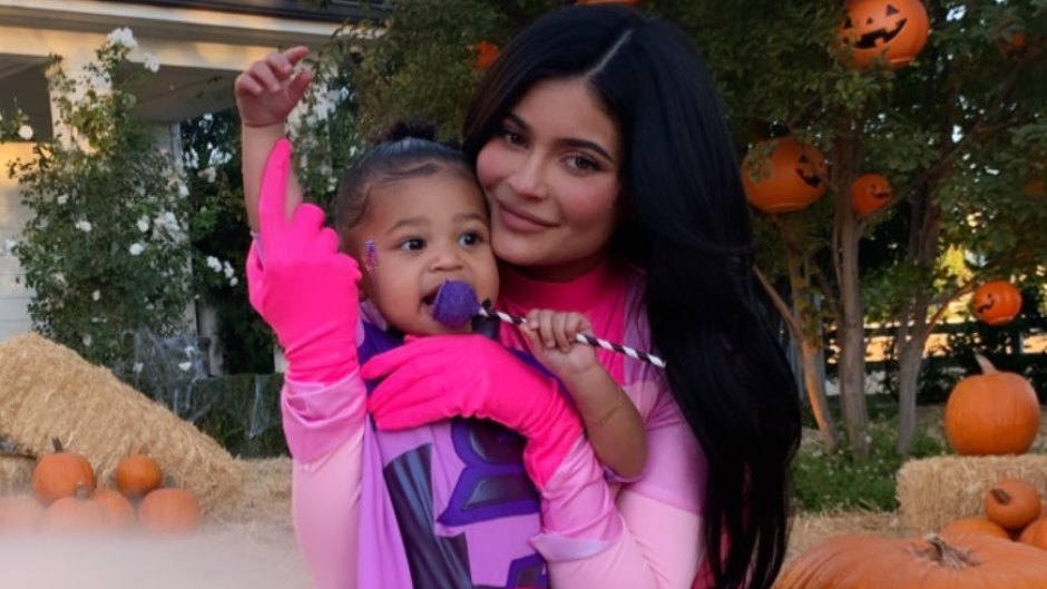 Kylie Jenner Halloween Party Kylie Poses With Stormi