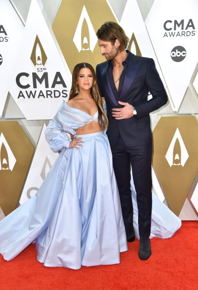 Maren Morris and Ryan Hurd at 2019 CMAs