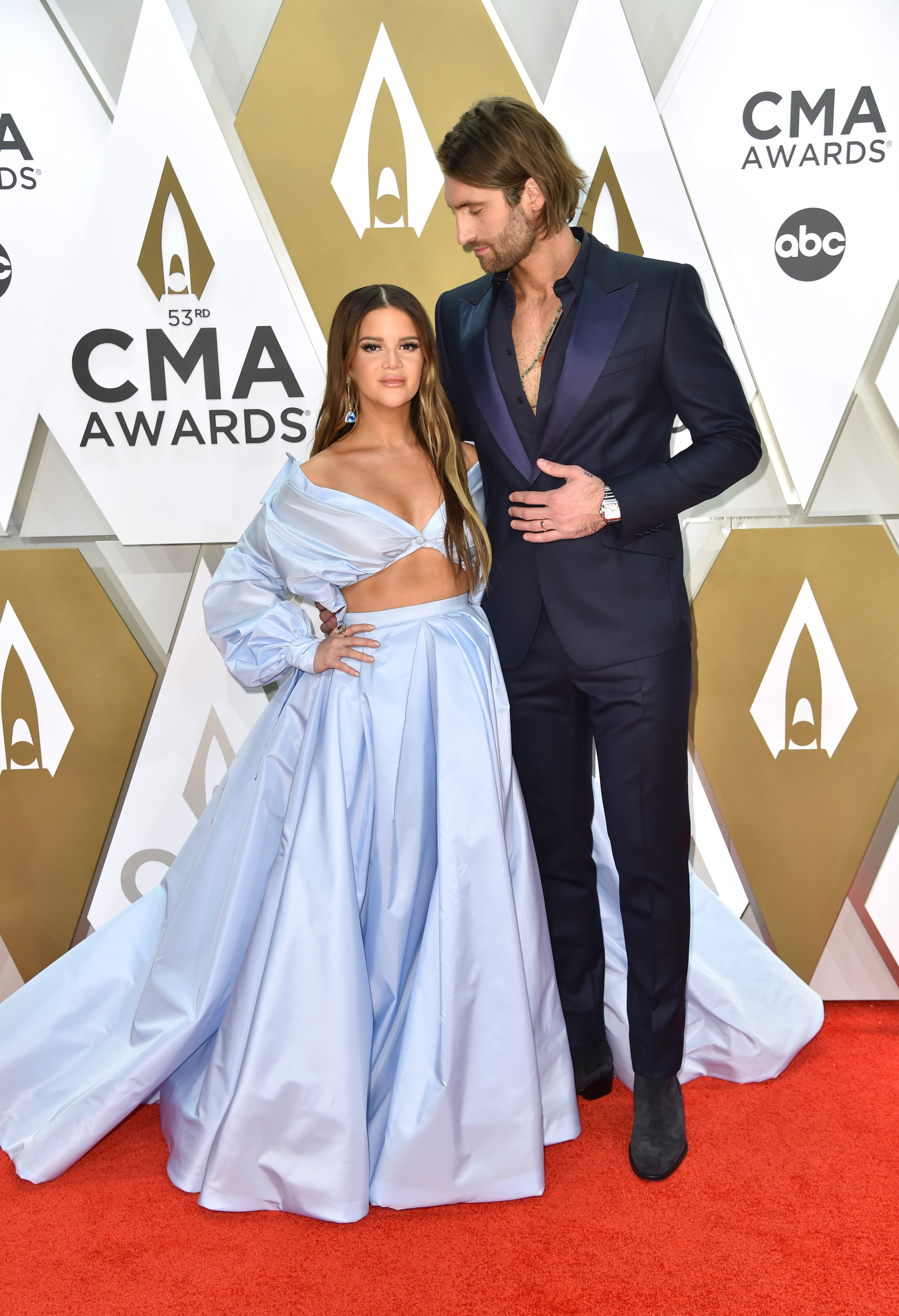 Maren Morris and Ryan Hurd at 2019 CMAs