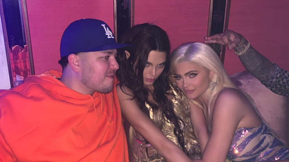 Rob Kardashian, Kendall Jenner and Kylie Jenner at Kendall's Halloween Birthday Party