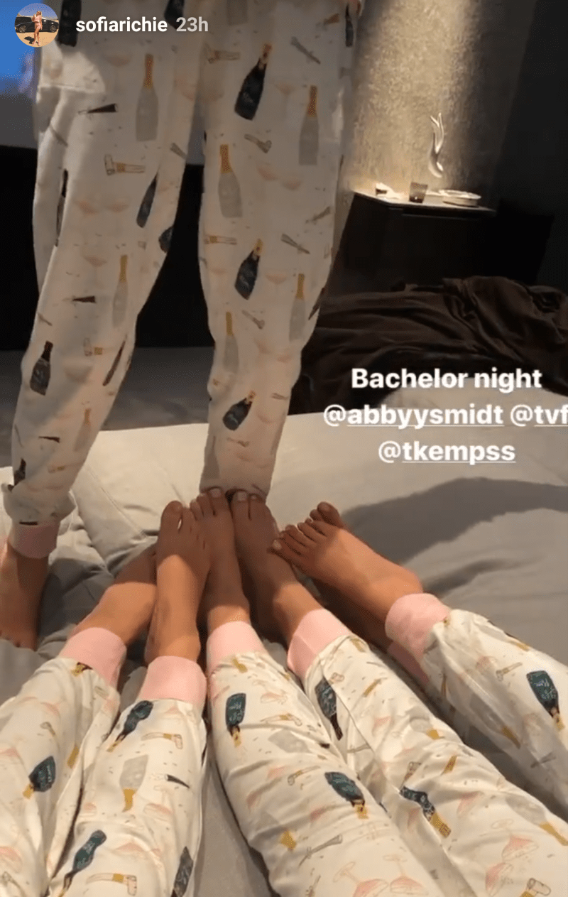 Sofia Richie Watches the Bachelor