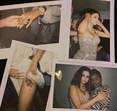 Selena gomez thigh tattoo before AMAs