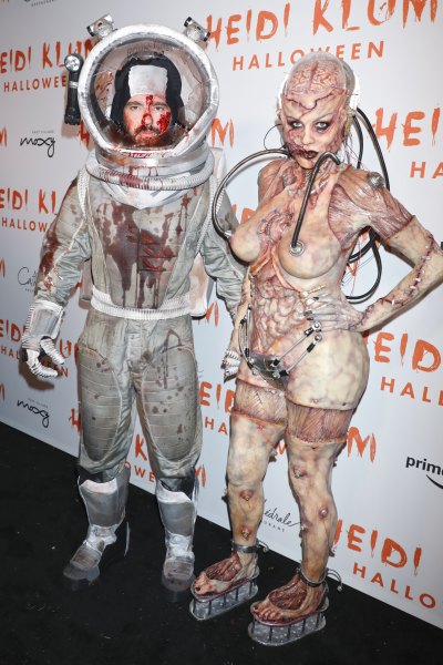 Couple Halloween Costume Ideas Heidi Klum and Tom Kaulitz Naked Alien