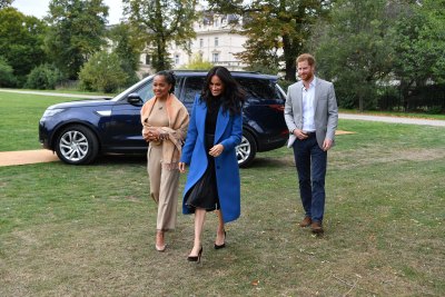 Prince Harry Meghan Markle Doria Ragland Smiling Together