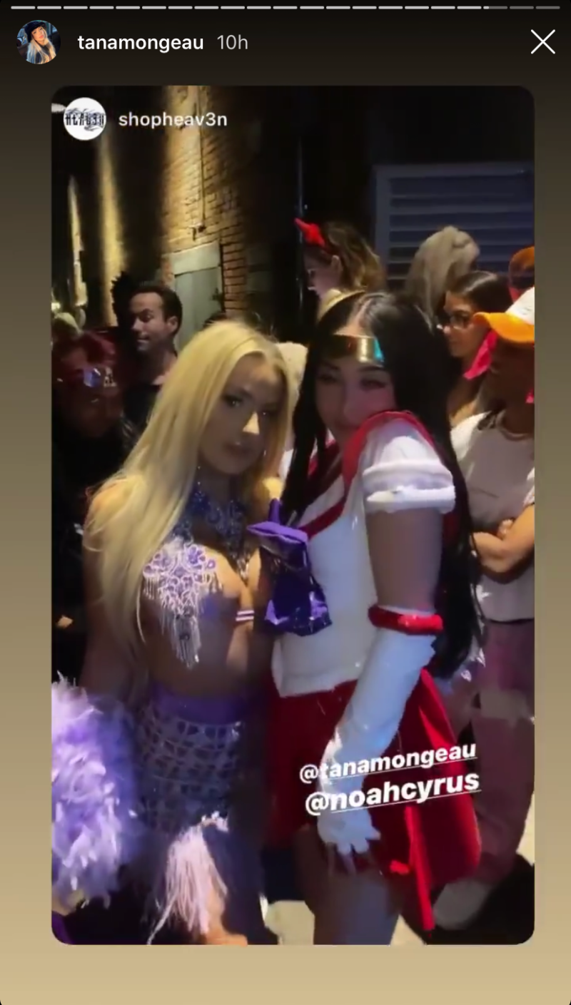 Tana Mongeau Noah Cyrus Halloween Costumes and Concert