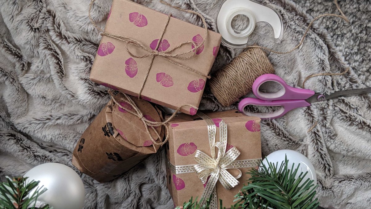 wrapped Christmas presents