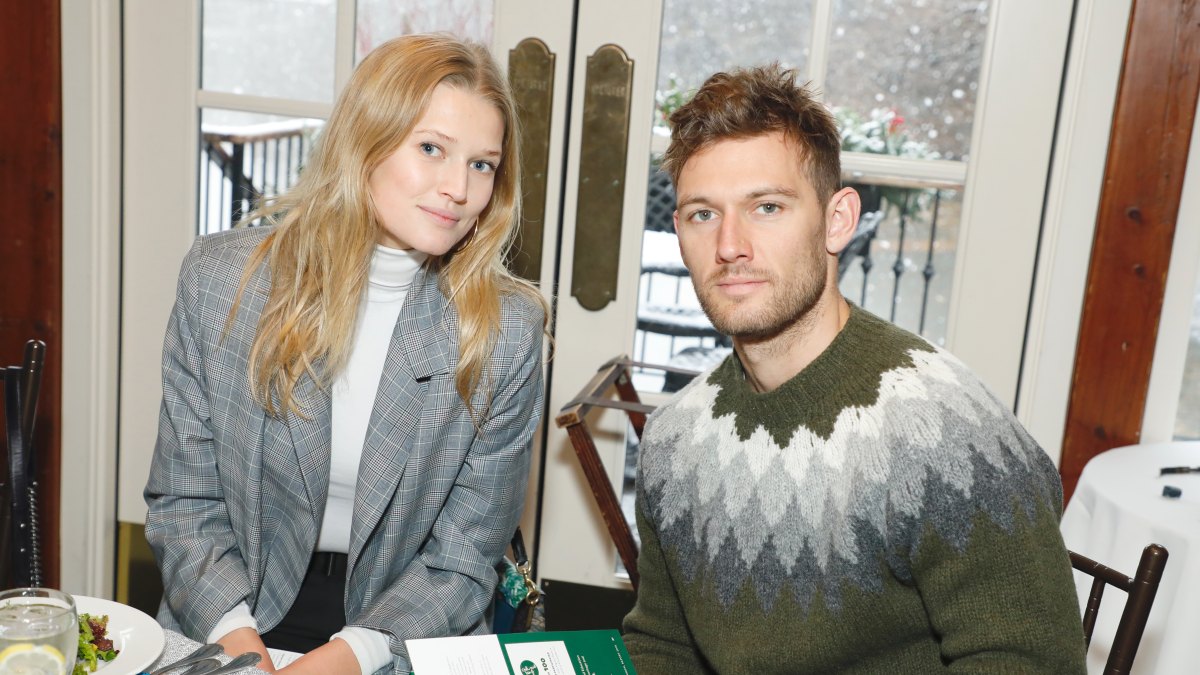 Alex Pettyfer and Toni Garnn together at a lunch
