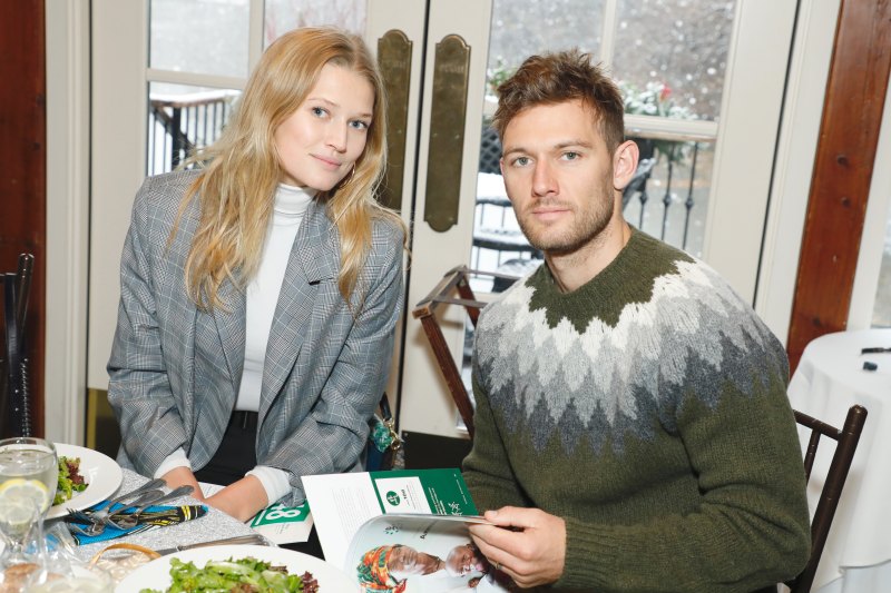 Alex Pettyfer and Toni Garnn together at a lunch