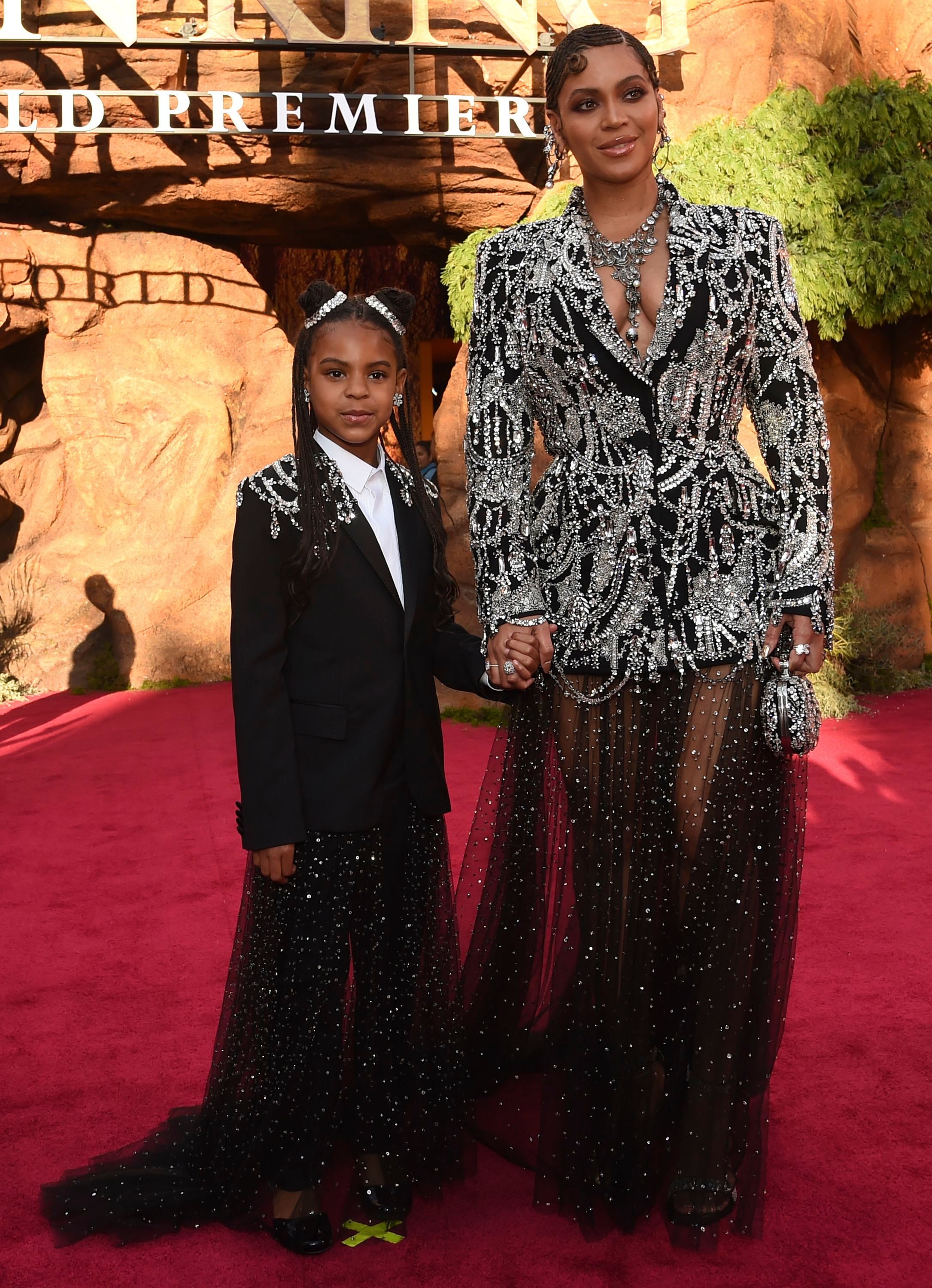 Beyonc&eacute; and Blue Ivy Holding Hands on the Red Carpet