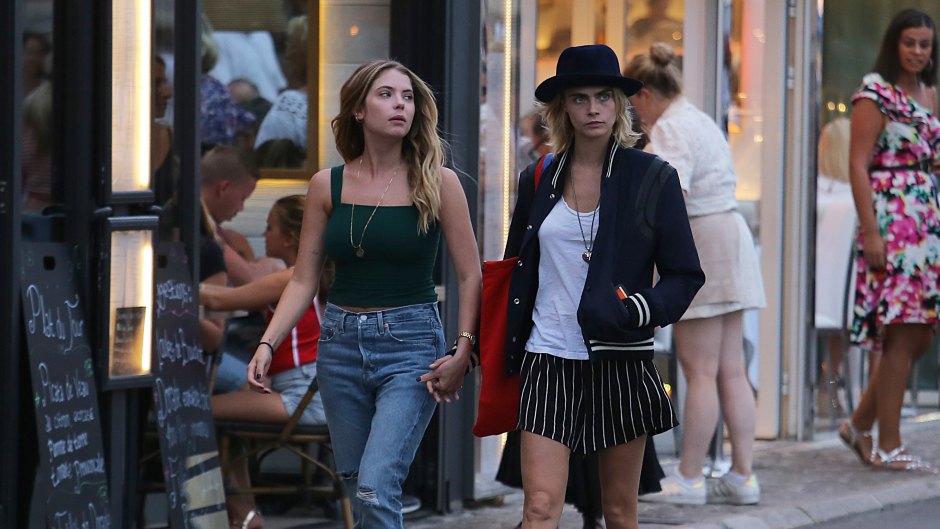 Cara Delevingne and Ashley Benson strolling in St Tropez