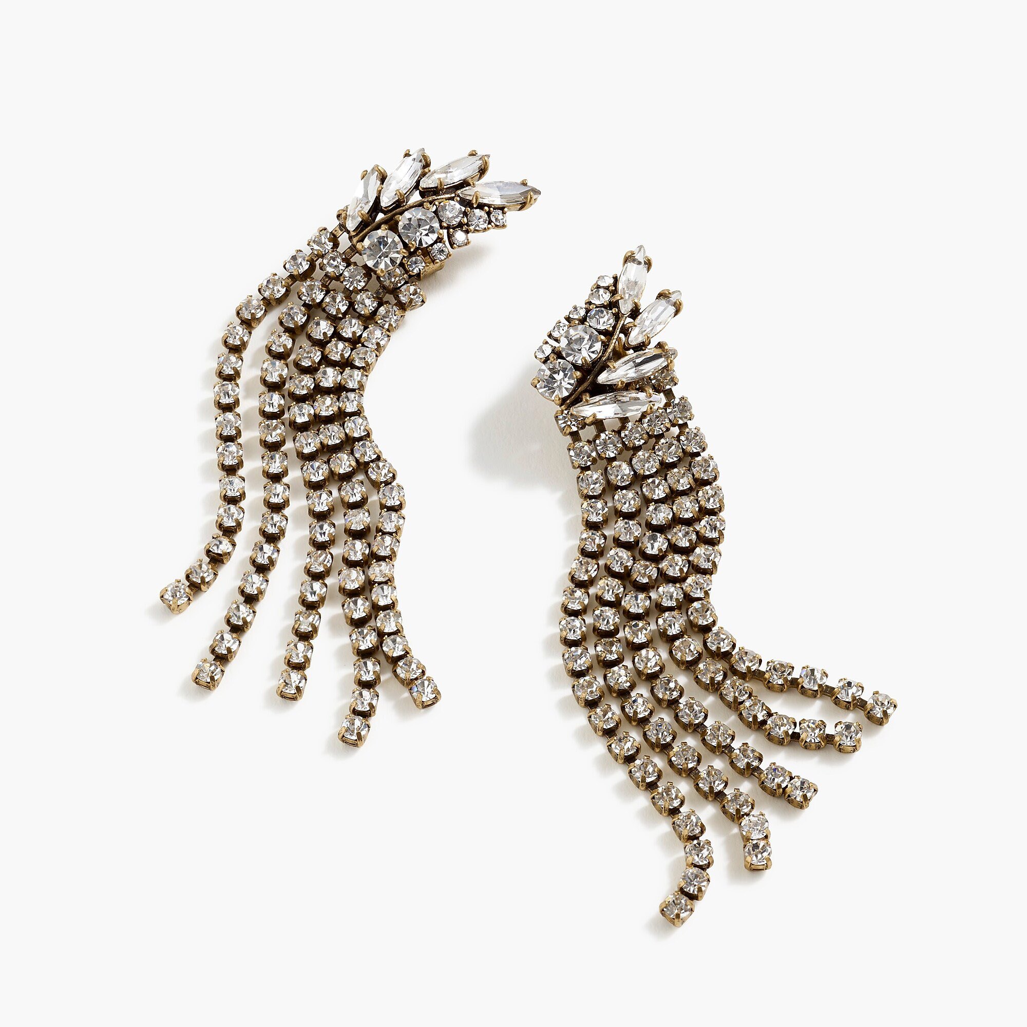 J.Crew-pavé-feather-chain-drop-earrings