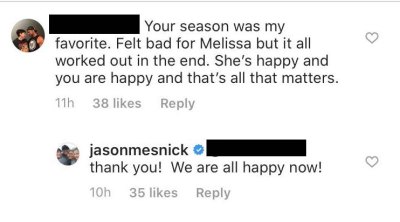 Jason Mesnick says Melissa Rycroft is happy