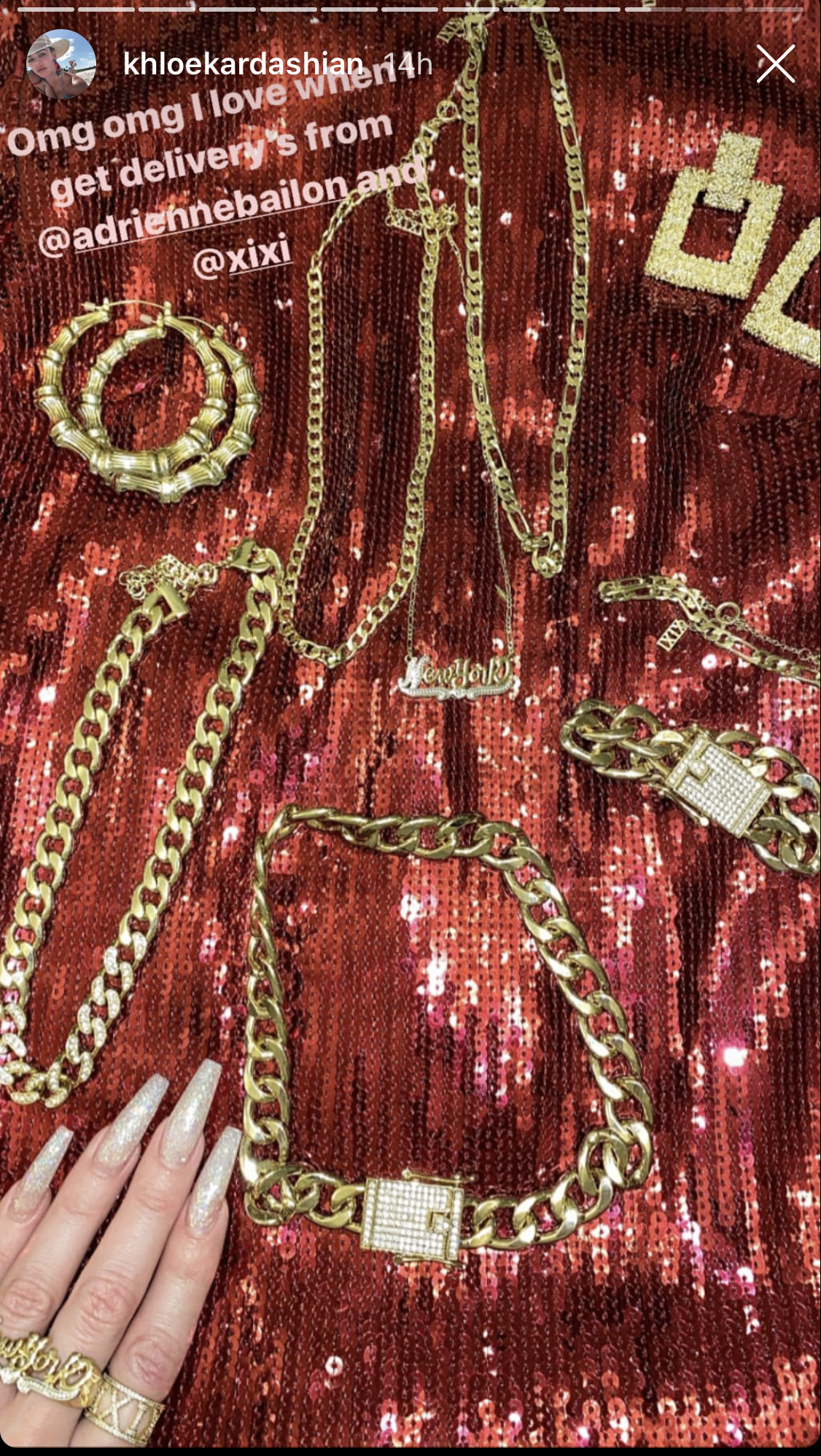 Khloe Kardashian Shows Off Gift from Adriene Bailon