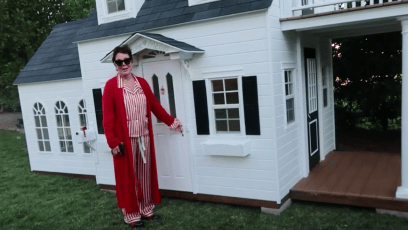 Kris Jenner Gifts Stormi Webster a Playhouse for Christmas