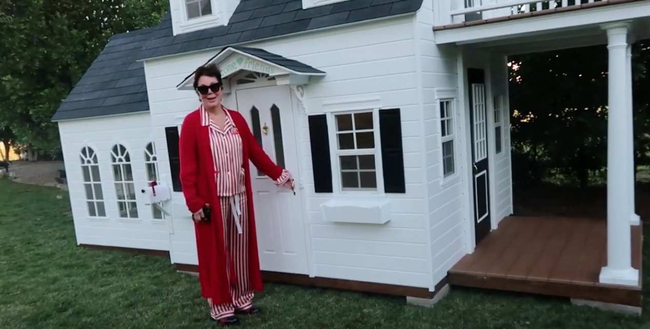 Kris Jenner Gifts Stormi Webster a Playhouse for Christmas