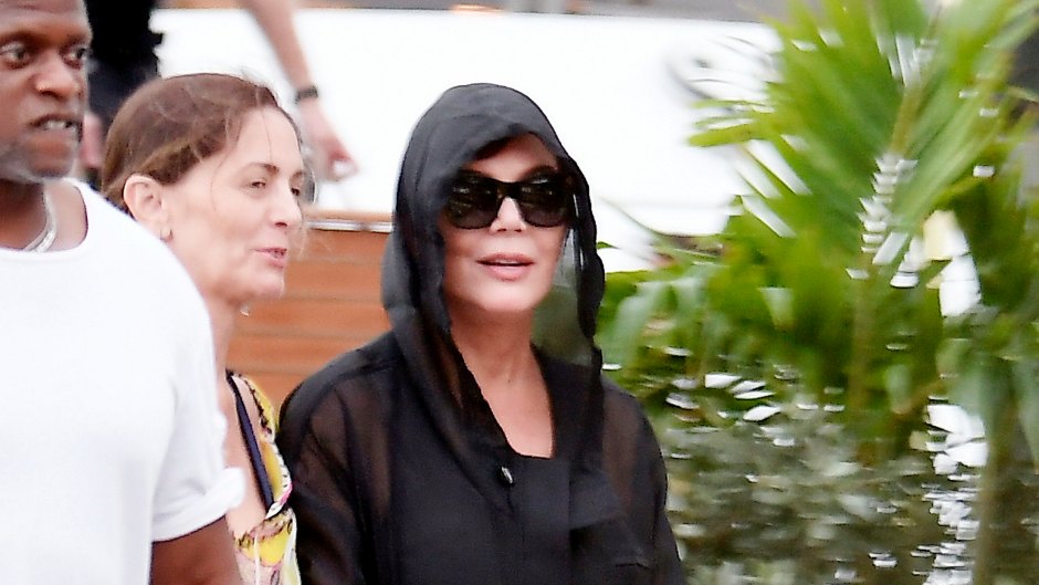Kris Jenner and Corey Gamble in St. Bart's