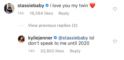 Kylie Jenner's IG Comments