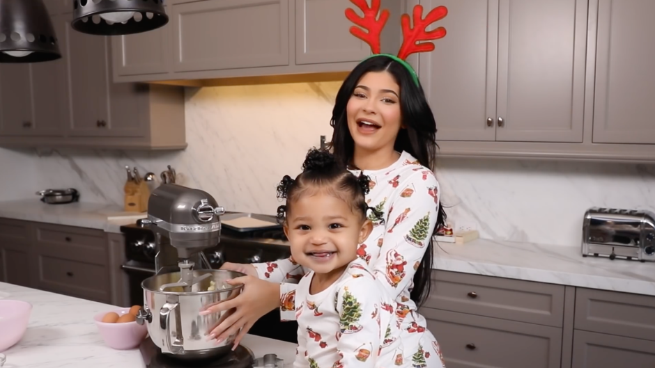 Kylie Jenner and Stormi Webster Baking Cookies