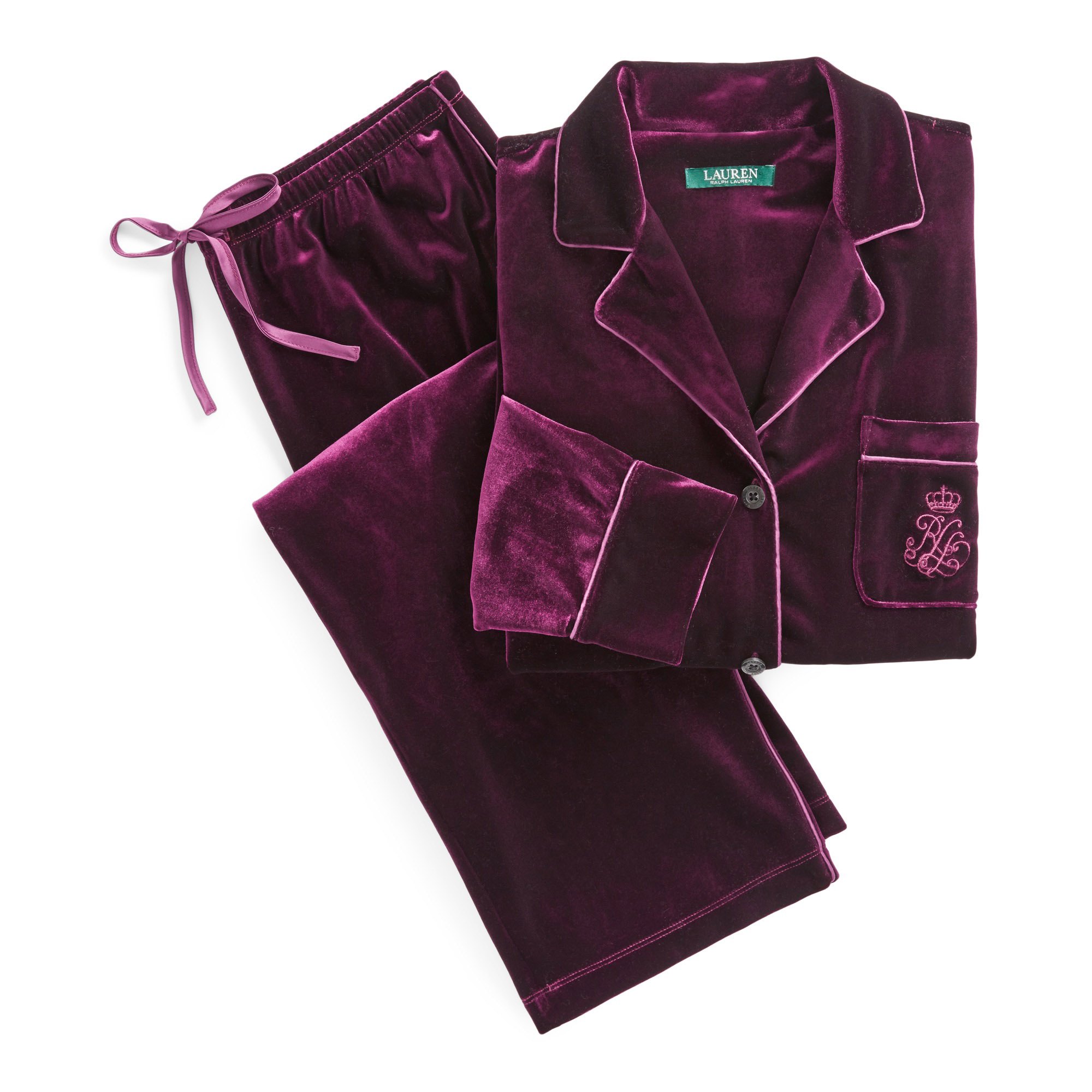 Lauren-embroidered-velvet-pajama