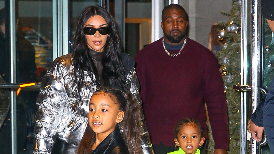 Kim Kardashian and Kanye West Step out in NYC With North and Saint