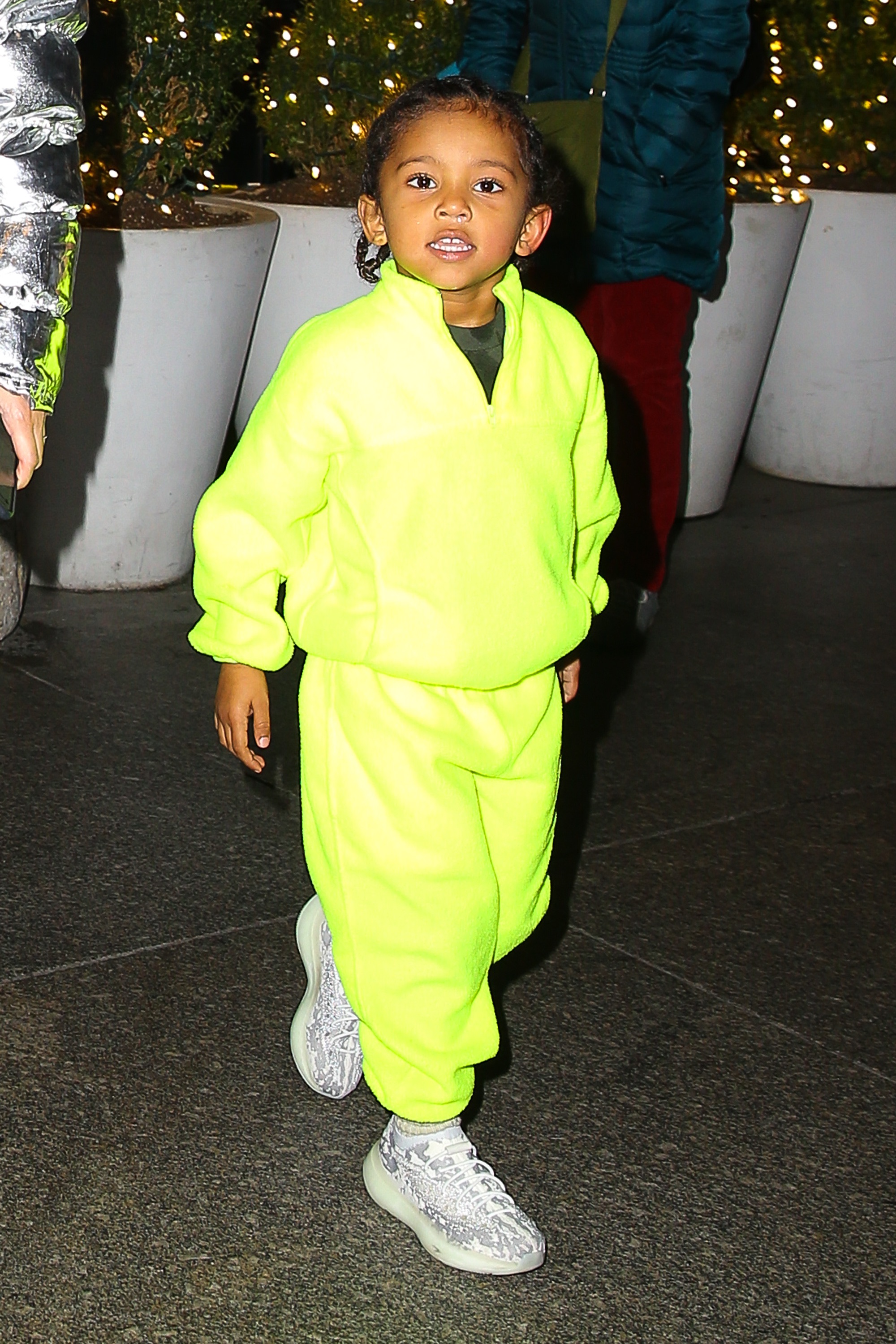 Saint West in NYC With Kim Kardashian and Kanye West