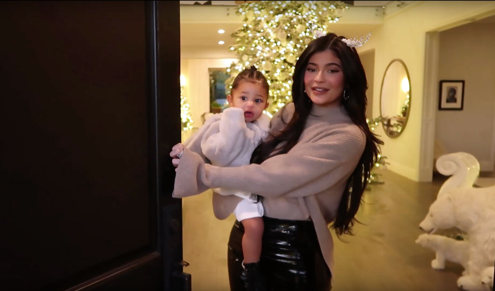 Stormi Webster And Kylie Jenner Give A Christmas Themed