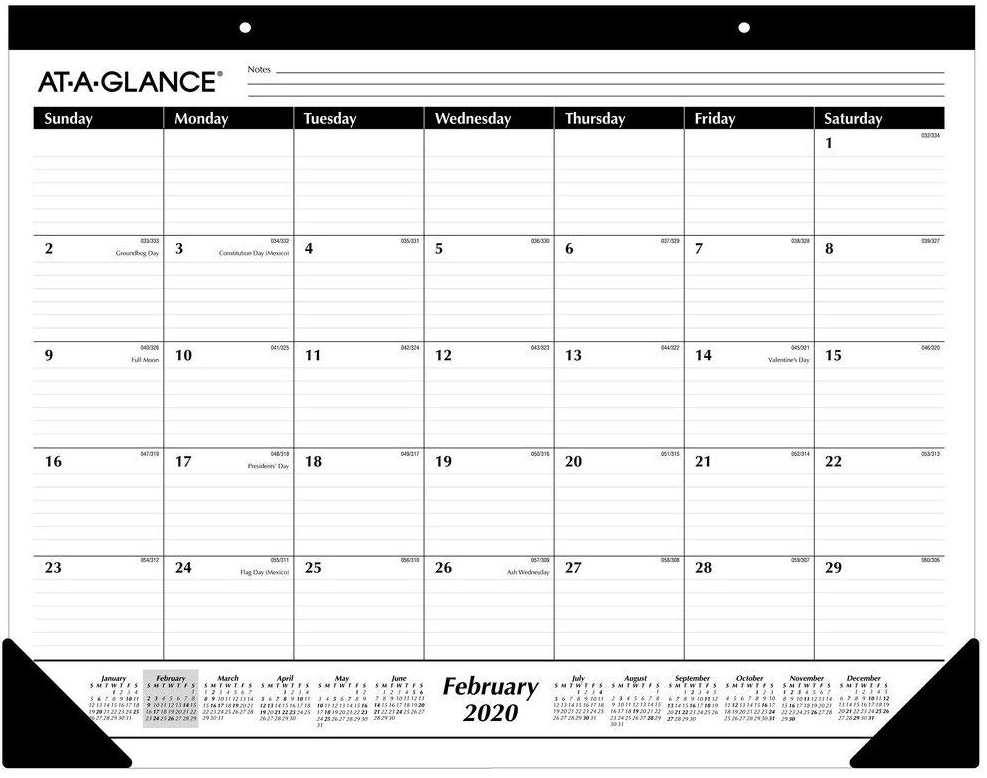 Practical Holiday Gifts, 2020 Desk Calendar