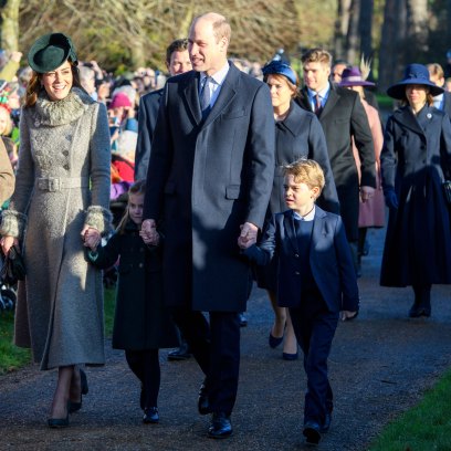 Prince George and Charlotte With Their Parents at Christmas