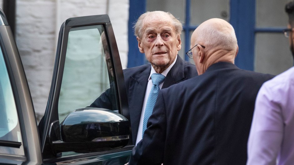 Prince Philip Getting Out of a Range Rover