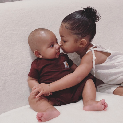 Psalm West and Stormi Webster
