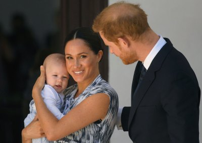 Meghan Markle and Prince Harry With Archie During Royal Tour