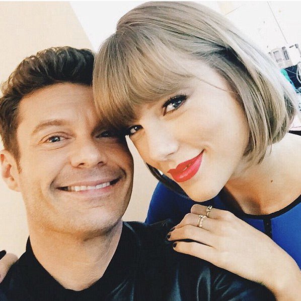 Ryan Seacrest and Taylor Swift