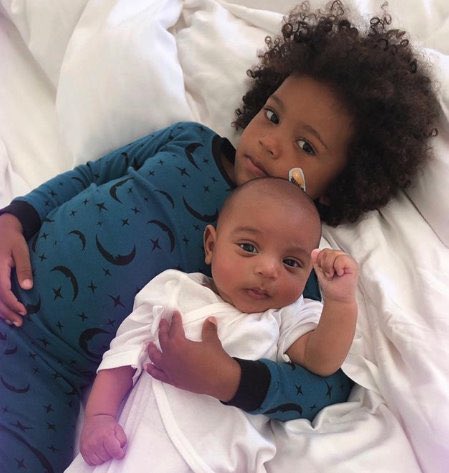 Saint West Cuddles Psalm West Kris Jenner Birthday Post