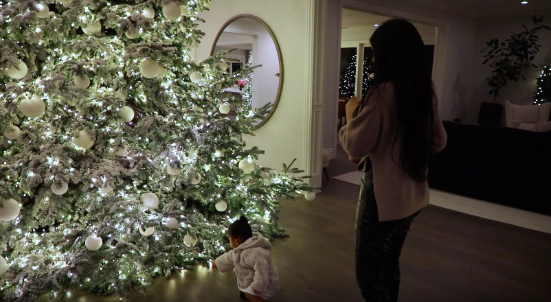 Kylie Jenner and Stormi Webster Christmas Decor House Tour