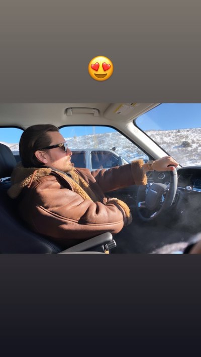 Scott Disick Driving in Aspen