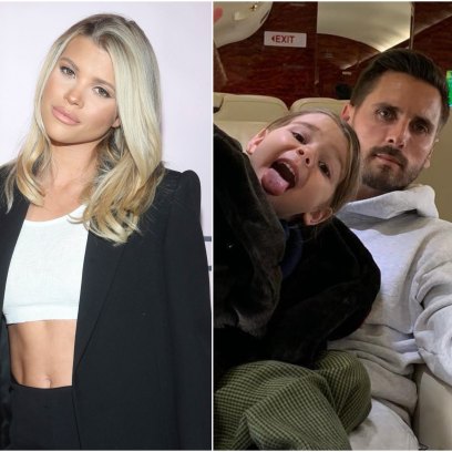 Sofia Richie and Scott Disick Hang With Reign at Kardashian Christmas Party