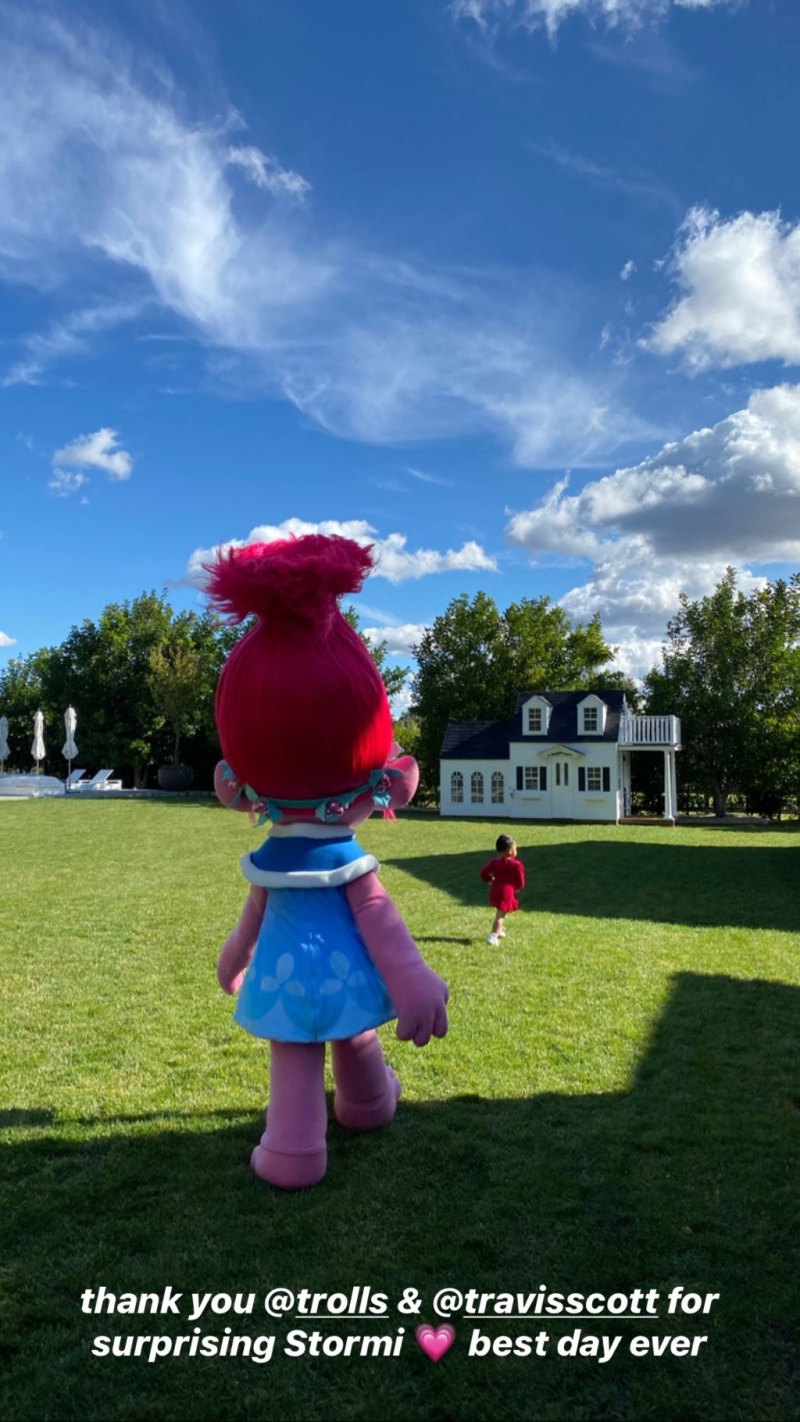 Stormi With Trolls Character Poppy