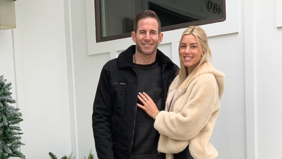 Tarek El Moussa and Heather Rae Young Christmas Photo