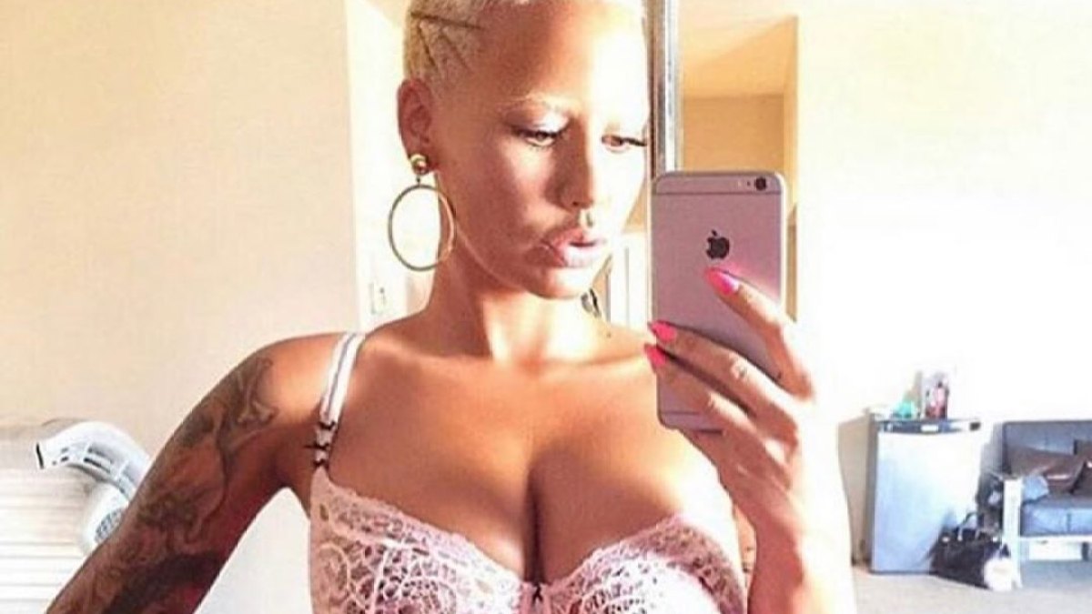 Amber Rose Flaunts Post Baby Body in Waist Trainer